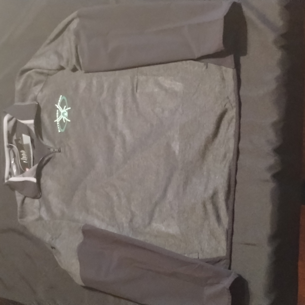 NWT Men's Under Armour 1/4 zip Long Sleeve Shirt Coldgear Size XL Black/Grey